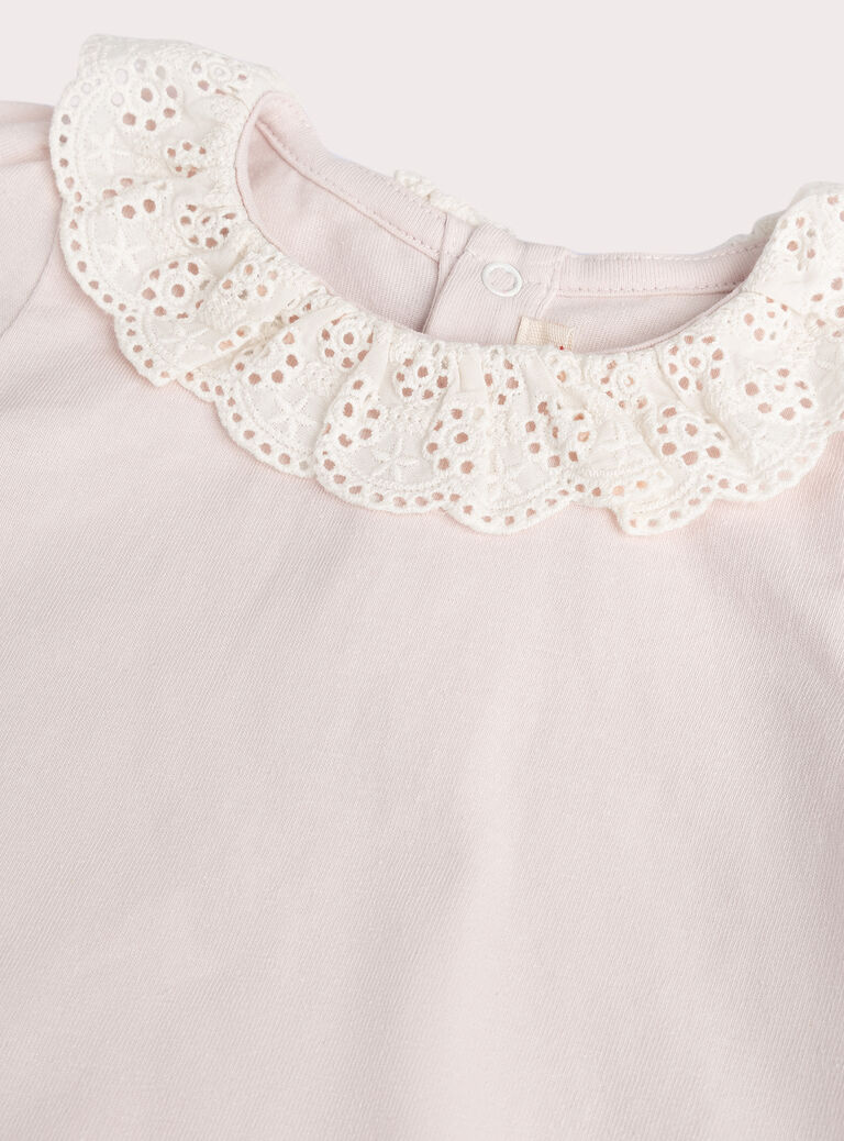 Pink long-sleeved bra for baby girl  VIKLIBRA2 / 24WG0941BRA321