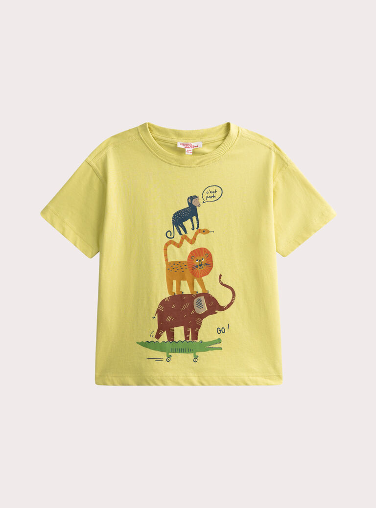 Pale yellow TEE SHIRT SS WOPRITI1 / 25S902S4TMC103