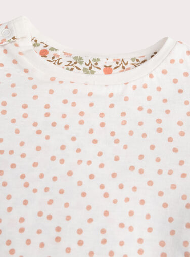 Baby girls' reversible printed T-shirt Baby girls' reversible printed T-shirt WILANTEE1 / 25SG0944TMLA001