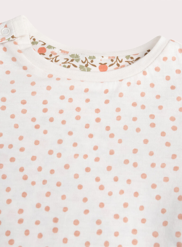 Baby girls' reversible printed T-shirt Baby girls' reversible printed T-shirt WILANTEE1 / 25SG0944TMLA001
