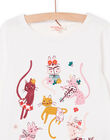 Long sleeve t-shirt with cat print PAPRITEE4 / 22W901P4TML001