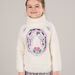 Sweater with tiger jacquard pattern