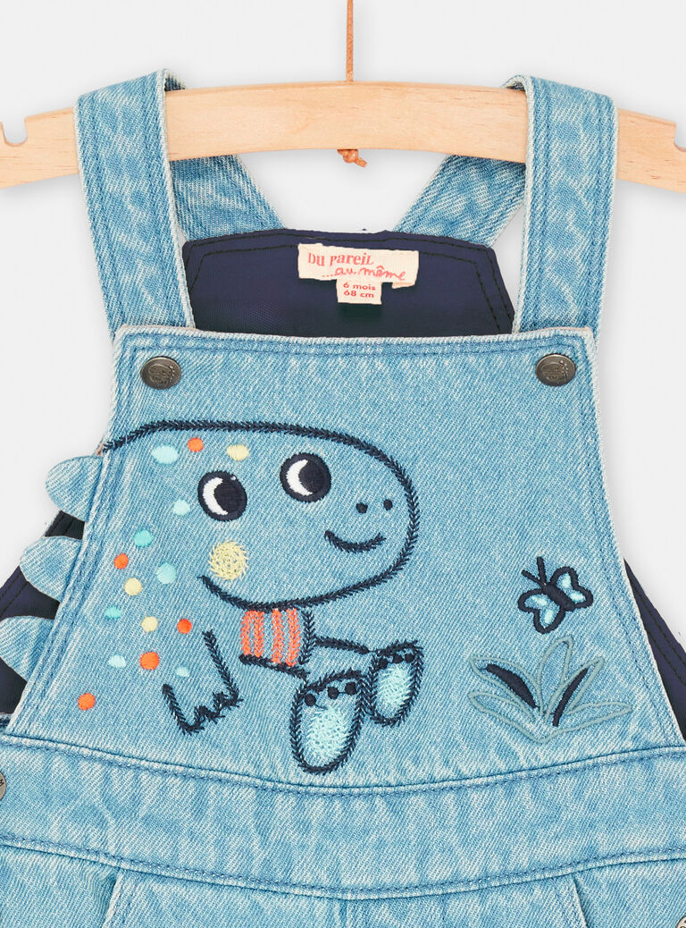 Baby boy's comfortable light denim overalls SUVERSAL / 23WG10J1SALP272