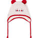 Baby girl jacquard knit hat with pompons