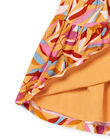 Flowing skirt with leaf print PAMOJUP2 / 22W901N1JUPB107