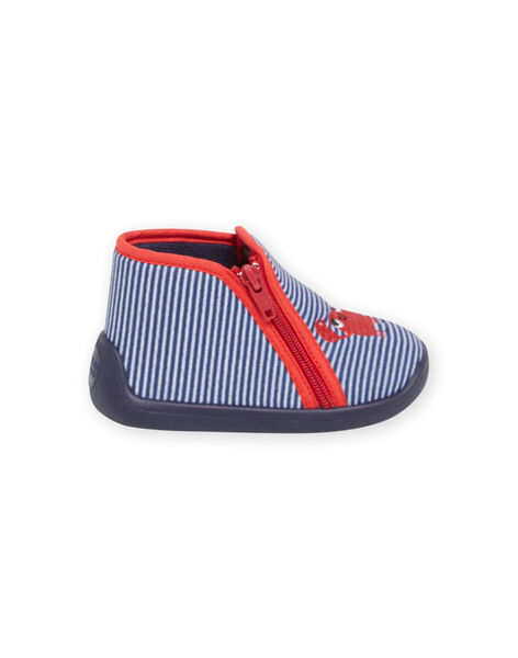 Baby boy navy blue, red and white crab booties NUPANTCRABE / 22KK3811D0A070