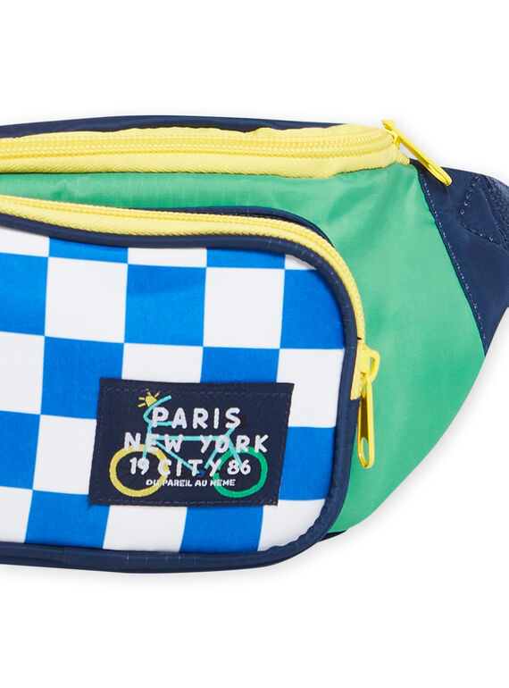 Child boy plaid fanny pack NYOGABANA / 22SI02O1BES705