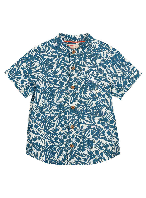 Boys' printed shirt FOCUCHEM / 19S902N1CHM001