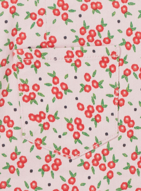 Dress dungarees with floral print LAROUROB2 / 21S901K2ROBD326