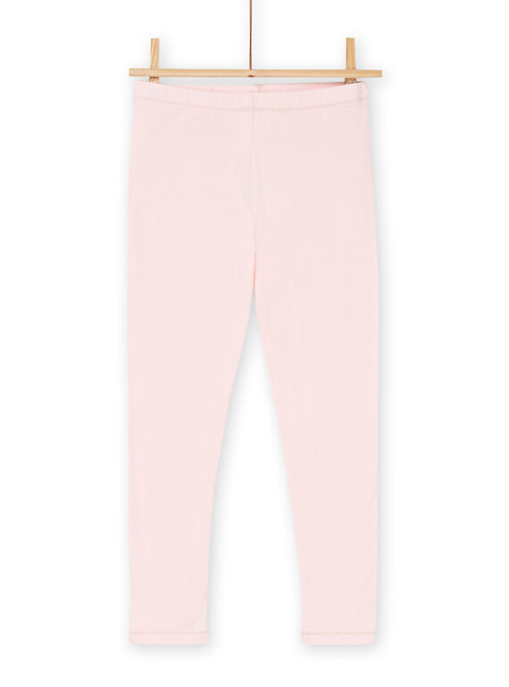 Light pink leggings with elasticated waist RYAJOSLEG2 / 23SI0172CAL321