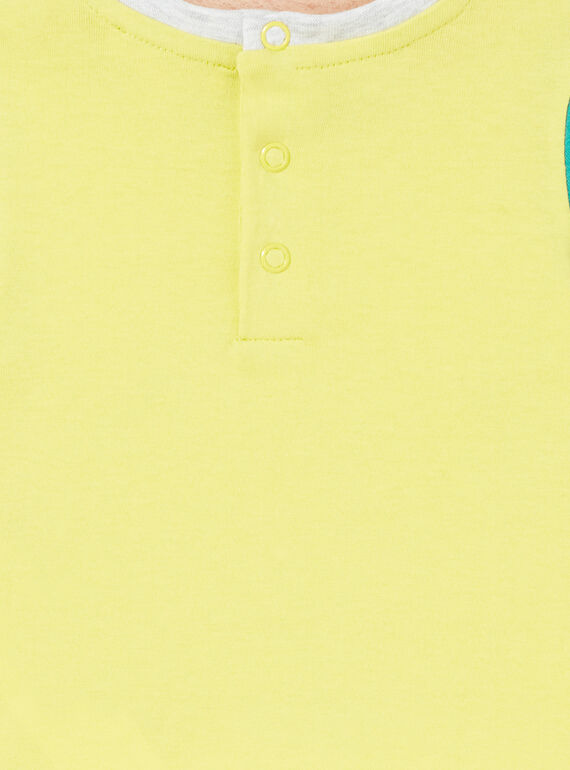Baby boy yellow t-shirt LUVITI3 / 21SG10U1TMCB115