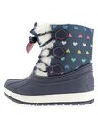 Girls' fur lined snow boots DFMONTVIN / 18WK35X1D3N070
