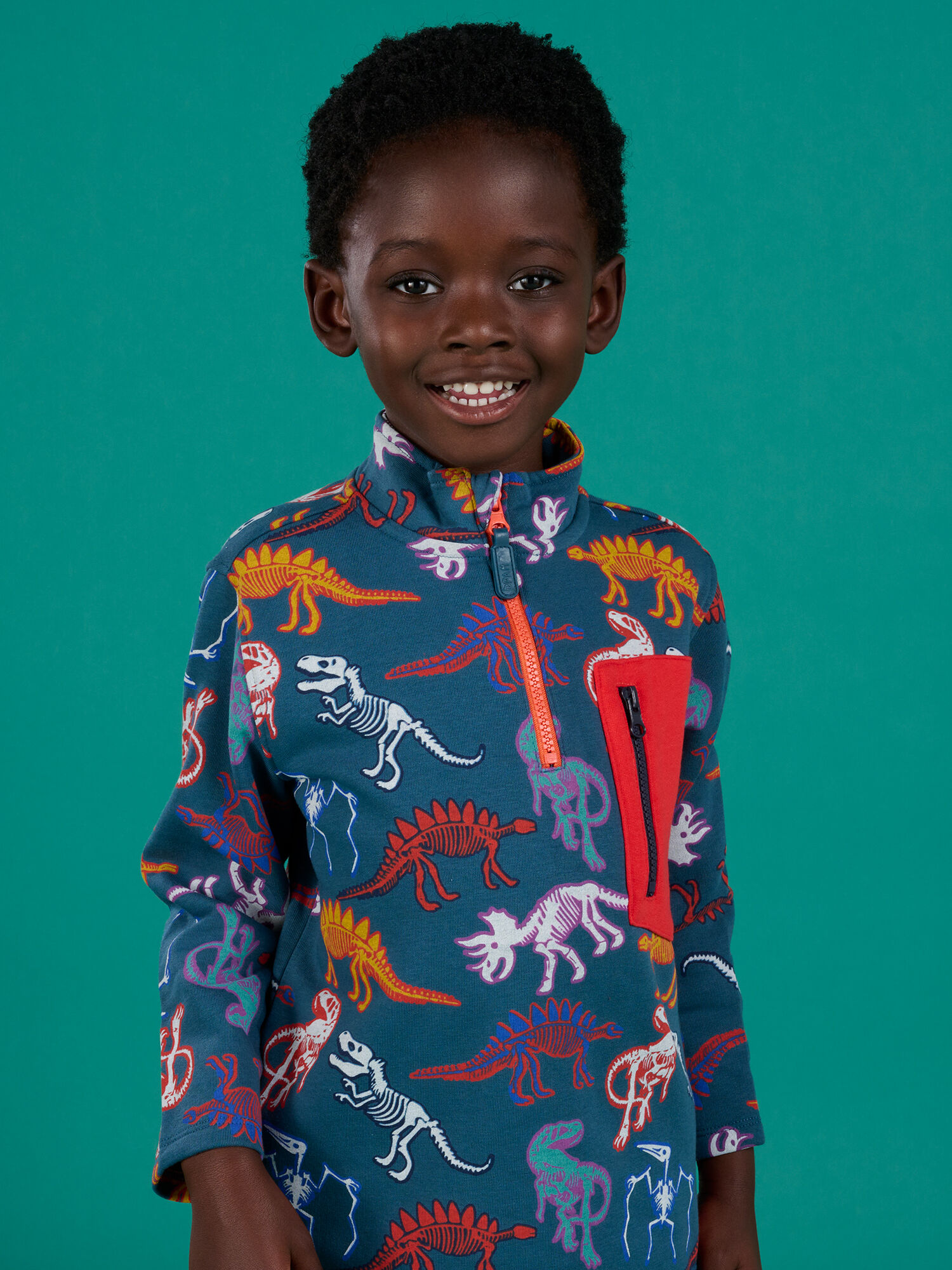 Dinosaur shop print sweatshirt