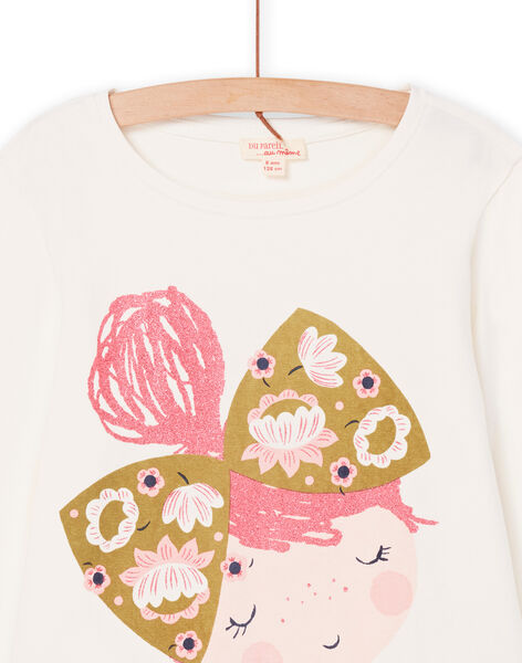 Long sleeve t-shirt with little girl pattern PARHUTEE2 / 22W901Q1TML001