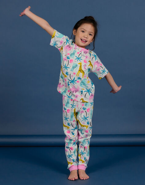 Child girl ecru pyjama set NEFAPYJSAF / 22SH11H3PYJ006