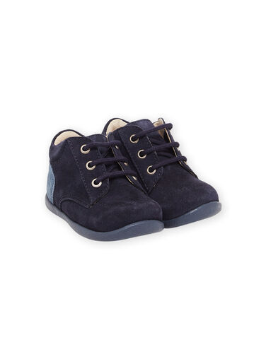 Two-tone blue leather booties Two-tone blue leather booties PUBOTIBICO / 22XK3875D0F070