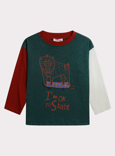 Green TEE SHIRT LS XOJATEE3 / 25W902M3TMLG614