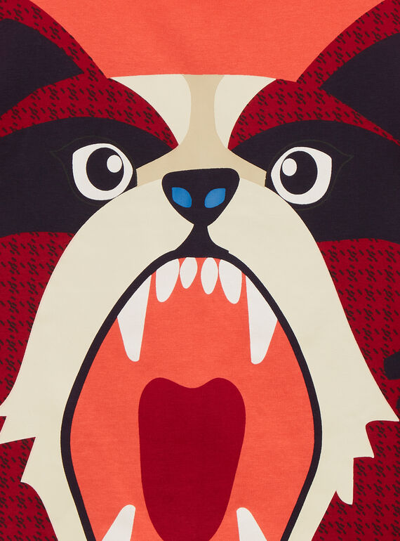 Boy's pumpkin and glow-in-the-dark pyjamas TEGOPYCRAC / 24SH1251PYJ405