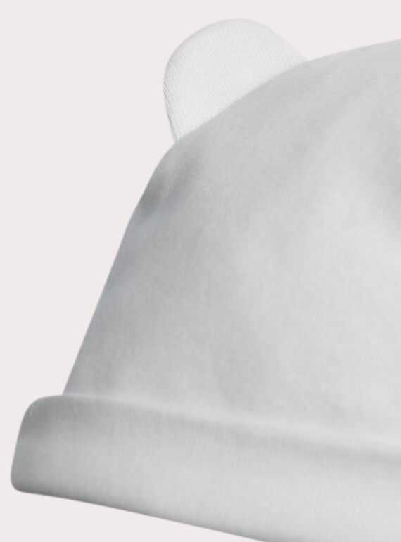 White NEWBORN BEANY XOU1BON / 25WF4251BNA000