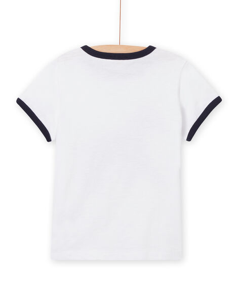 White zebra T-shirt child boy NOSOTI / 22S902Q1TMC000