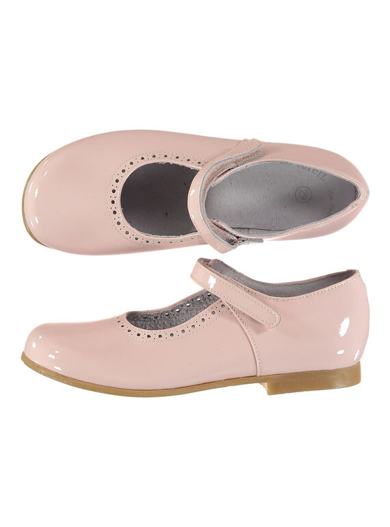 Girls' smart patent leather Mary-Janes FFBABSONIA / 19SK35C1D13030