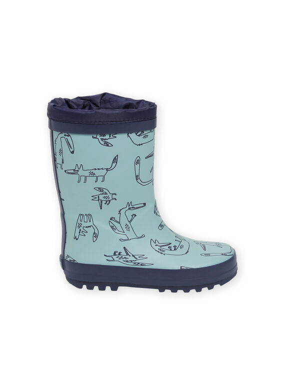 Fox print rain boots POPLUIFOX / 22XK3611D0CC218