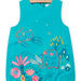 Baby girl turquoise embroidered poplin ball dress