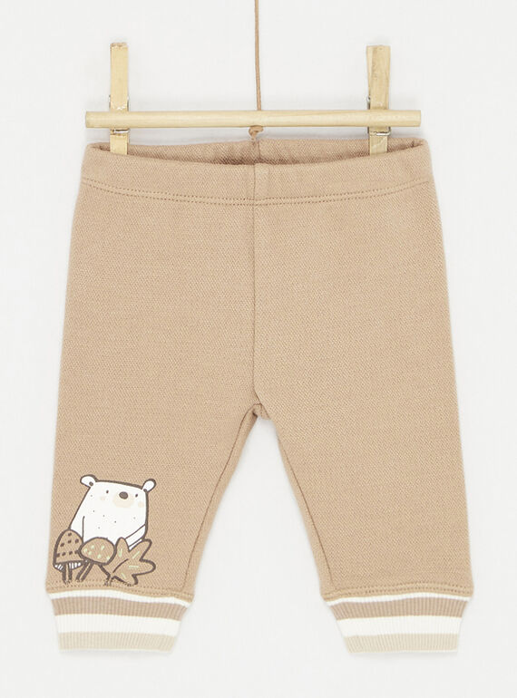 Off-white and brown T-shirt and pants 