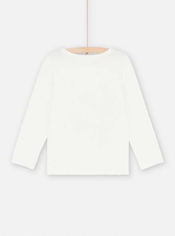 Ecru t-shirt with panther animation SACOUTEE3 / 23W901L2TML001