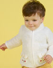 Baby boy's ecru vest with sheep print MUMIXGIL / 21WG10J1GIL001