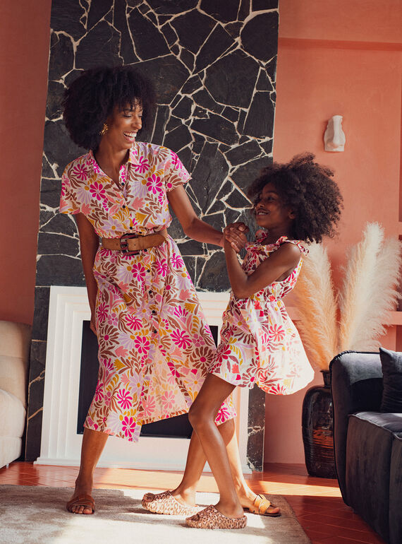 Dark off white DRESS WAMUMROB1 / 25S993W1ROB003