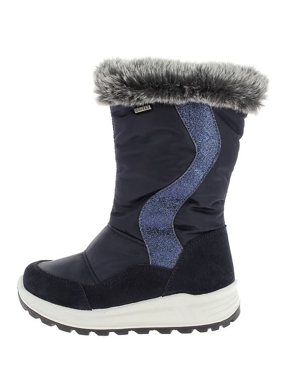 Girls' fur lined snow boots DFMONTTOP / 18WK35X1D3M070