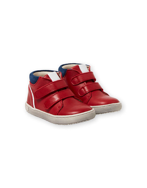 Baby boy navy blue and red sneakers LBGBASRED / 21KK3831D3F050