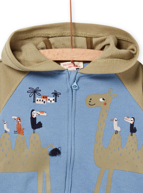 baby boy ice blue and green vest NUSANGIL / 22SG10S1GIL219