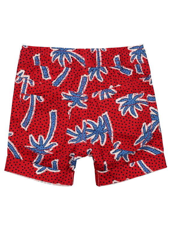 Boys' palm tree shorts FOTOBER1 / 19S902L1BERF505