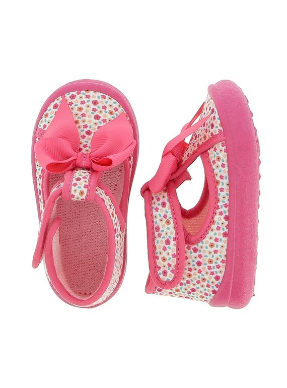 Baby girls' slippers CBFSALBOW / 18SK37X4D0A030