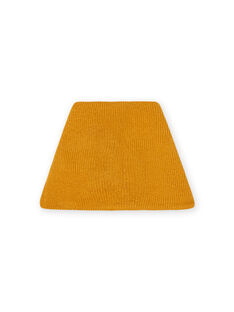 Saffron yellow knitted snood for child boys MYOGROSNO1 / 21WI0252SNO113