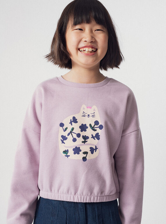 Purple SWEAT SHIRT XABLUSWEA2 / 25W901N1SWEH707