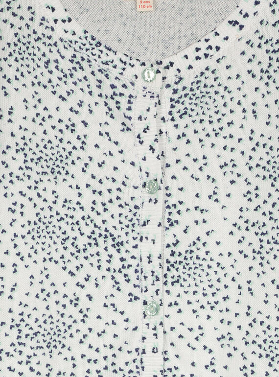 Girls' fancy knit cardigan FANECAR2 / 19S901B2CAR099