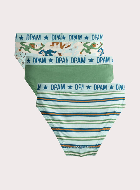 Set of 3 anamalier print briefs for boys  VEGOSLIJUN / 24WH1282D5L204