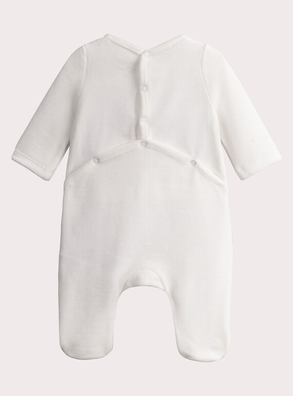 Soft sheepskin velour romper  VOU1GRE5 / 24WF05C2GRE001