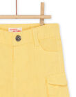 Saffron yellow plaid Bermuda shorts RUJUNBER1 / 23SG10U1BER113