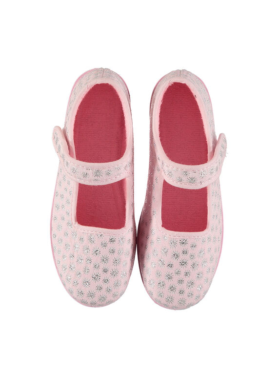 Girls' ballet pump slippers FFBALROSE / 19SK3542D07030