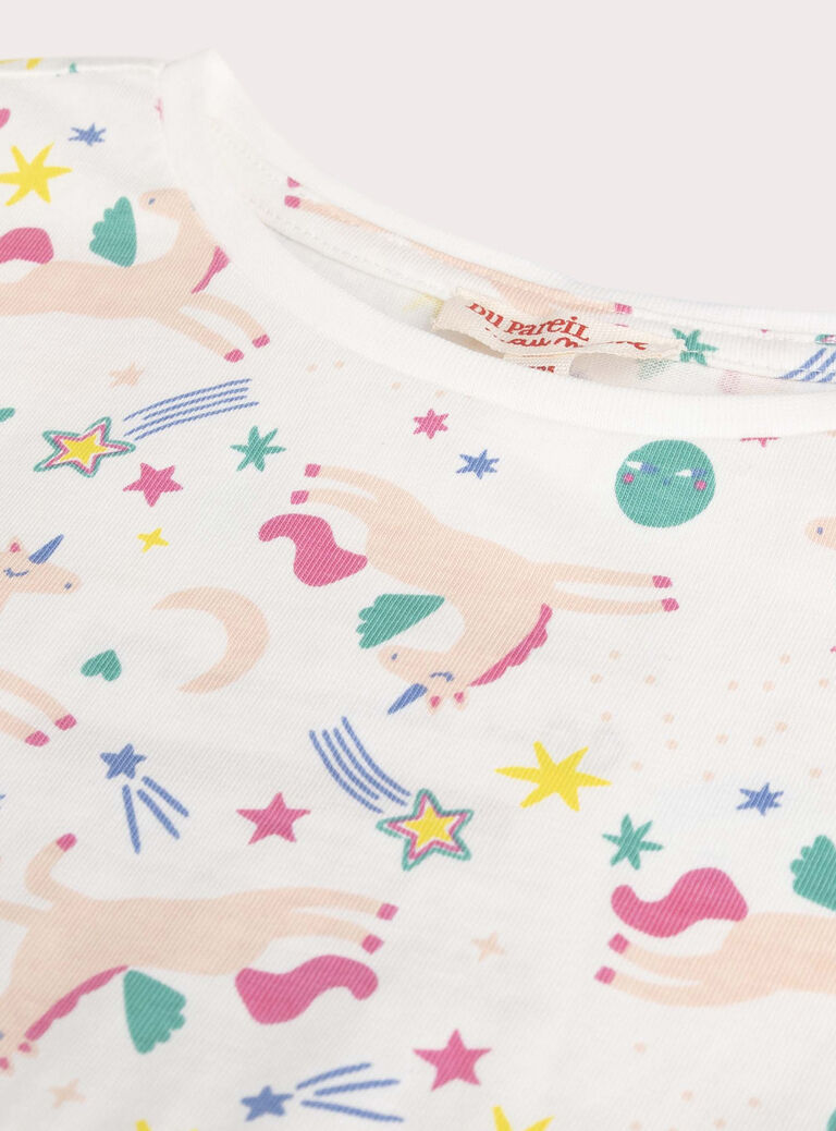Unicorn print nightgown for girls  VEFACHUSPA / 24WH1171CHN001