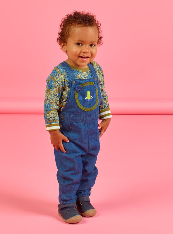 Baby boy lion head animation denim overalls MUKASAL / 21WG10I1SALP274