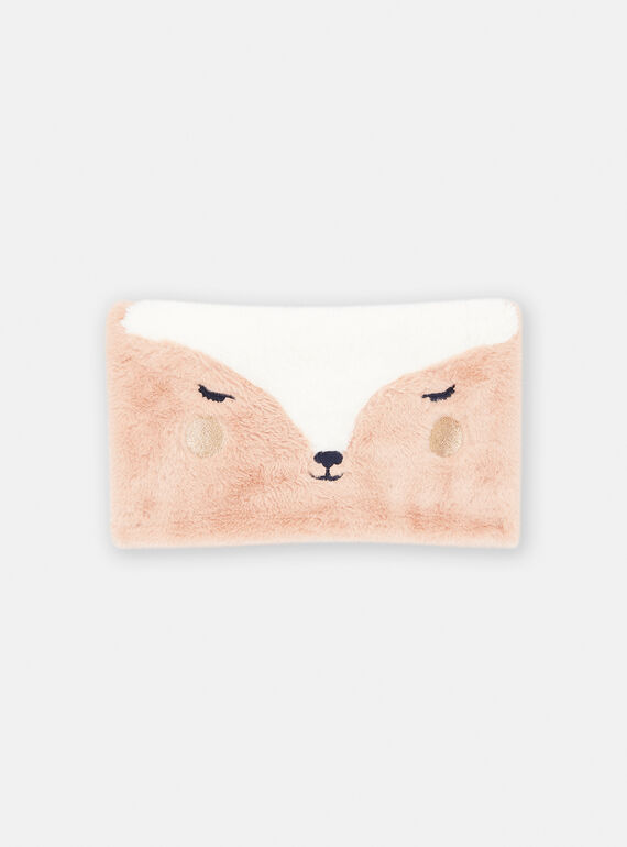 Girl's hazelnut faux fur doe snood SYAJOSNOO6 / 23WI01O4SNO821