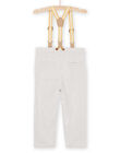 Beige trousers with removable straps RUNEOPAN / 23SG10O1PANI818