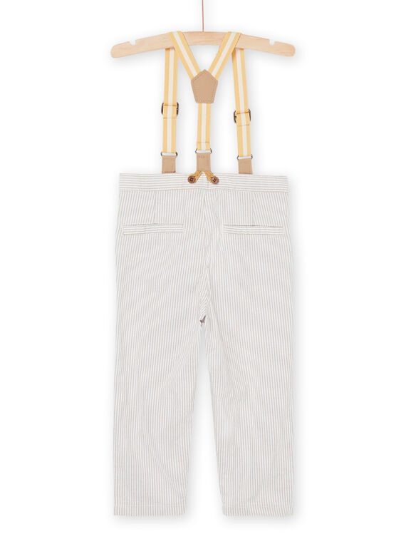 Beige trousers with removable straps RUNEOPAN / 23SG10O1PANI818