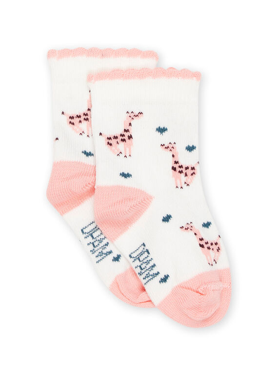 Socks with giraffe and hearts print PYIPRISOQ / 22WI09P1SOQ001