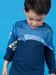 Blue shark animation T-shirt - Child Boy LONAUTEE2 / 21S902P1TML070